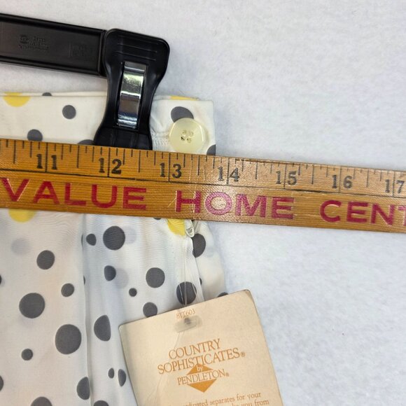 1980s Pendleton Country Sophisticates Polka Dot Skirt Size 6 Deadstock Twee New - Picture 7 of 10